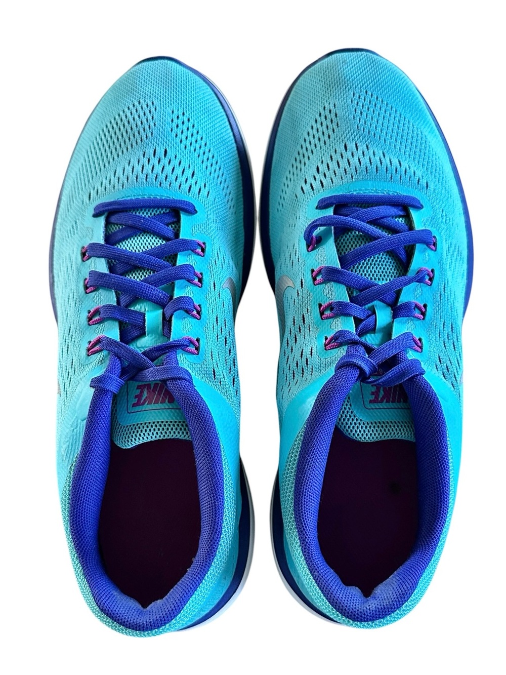 Nike Blue Flex 2016 Run Sneakers Running Shoes Women’s Size 9 - Picture 6 of 12